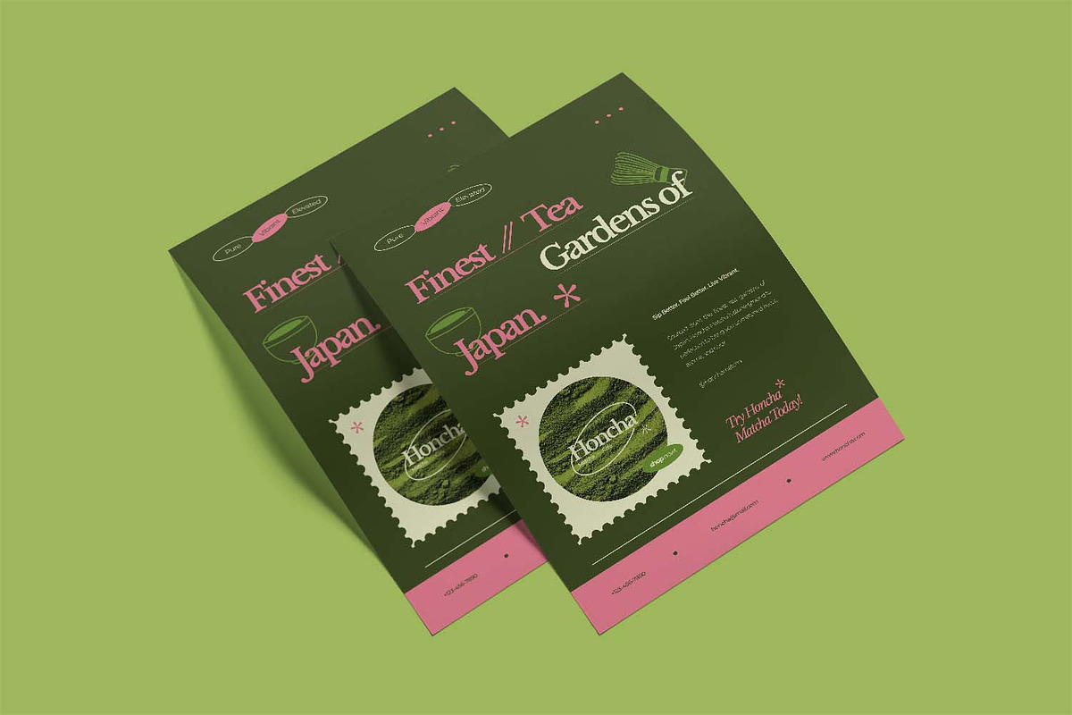 Honcha Matcha Cafe - Poster, a Poster Template by VUNIRA (Photo 2 of 3)