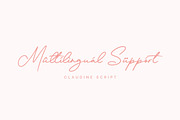 Claudine Script, a Script Font by etigletters (Thumbnail 10 of 10)