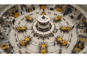 High-tech industrial facility with, an Illustration by tilialucida