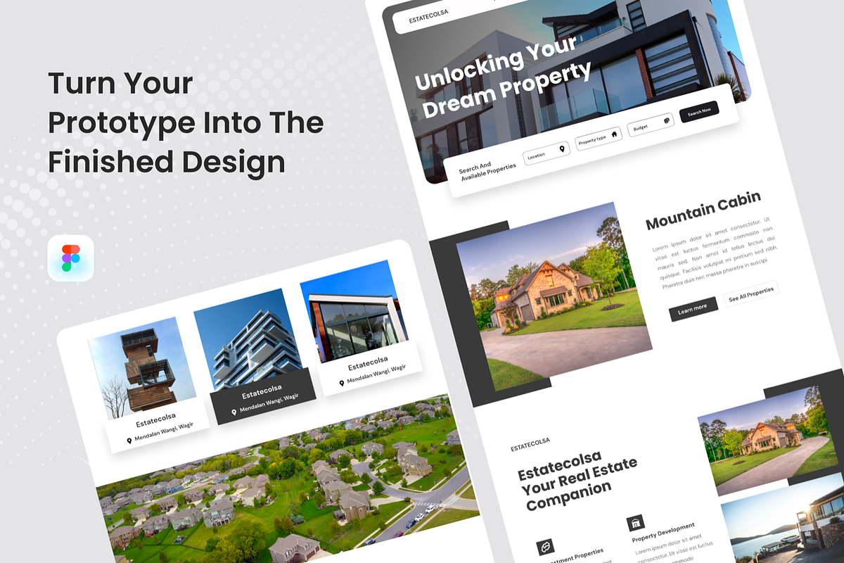 Estatecolsa Real Estate Landing Page, a Landing Page Template by SquidPixey (Photo 4 of 5)