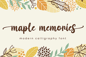 Maple Memories, a Script Font by Attype