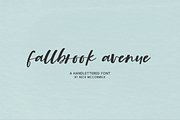 Fallbrook Avenue Script, a Handwritten Font by Beck McCormick (Thumbnail 1 of 10)
