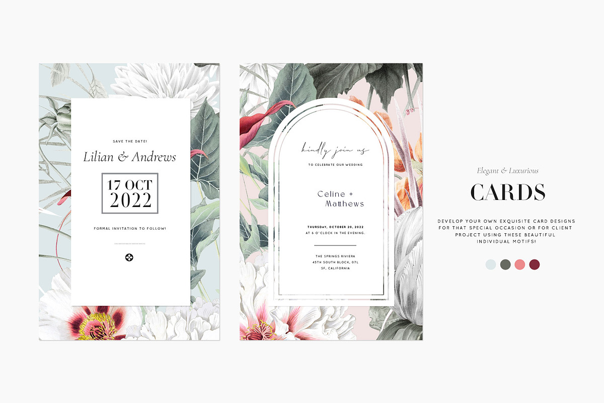 Enamour, Elegant Floral Blooms., a Pattern Graphic by TSTUDIO (Photo 3 of 14)