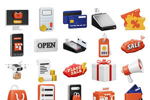 Ecommerce 3D Icon