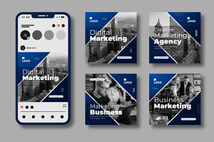 Modern Business Social Media Post, a Social Media Template by MightyDesign