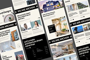 Architecture Website UI KIT Template