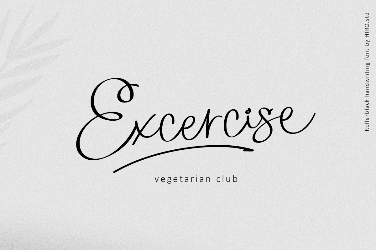 Rollerblack - Handwritten Font, a Script Font by HIRO.std (Photo 6 of 10)