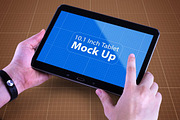 Tablet in Hand Mock Up, an iPad Mockup by Qaleb Studio (Thumbnail 4 of 11)