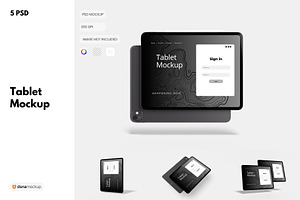 Ipad Pro Mockup Set V2, an iPad Mockup by DSNA Mockup
