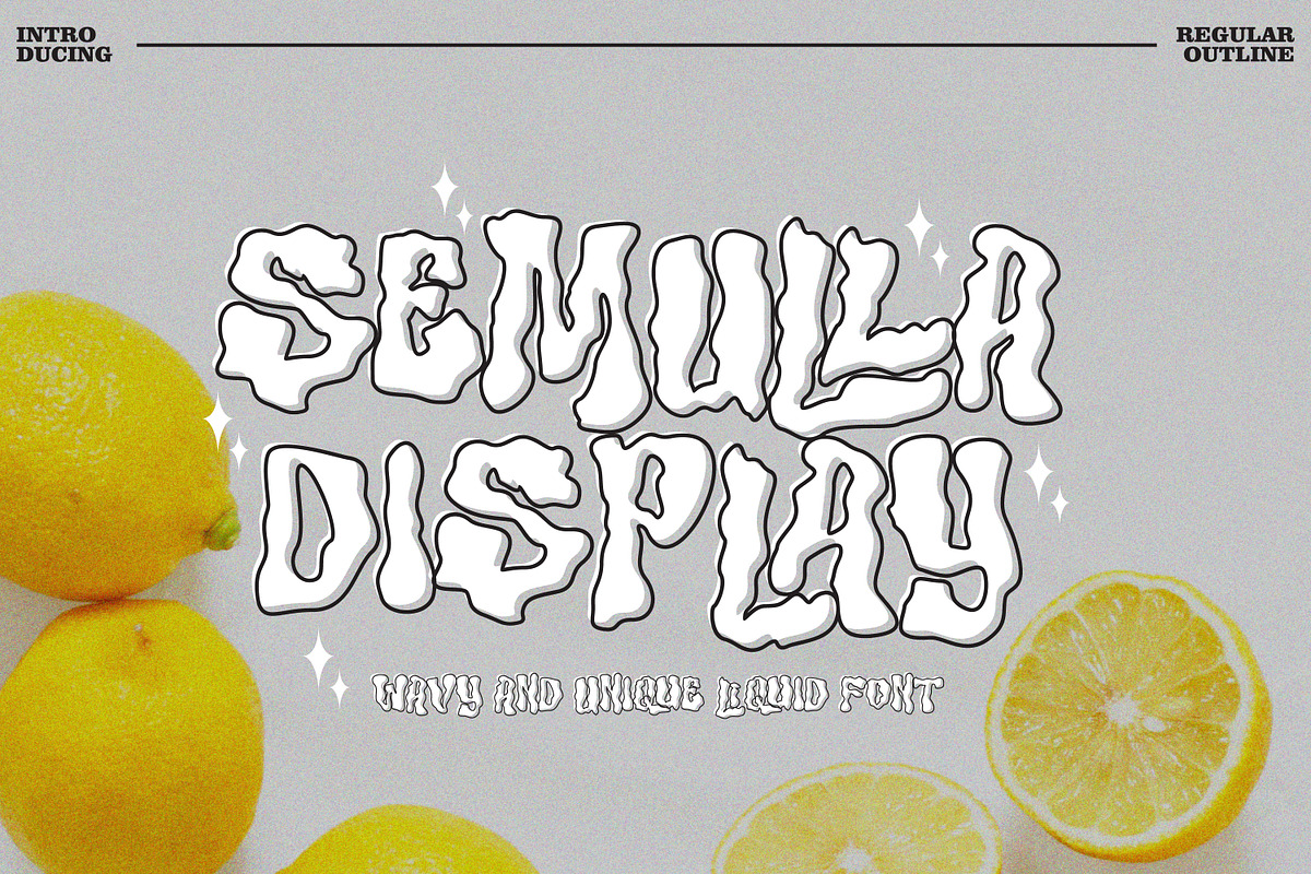 Semulla - Trippy Liquid Font, a Handwritten Font by tebaltipislab (Photo 10 of 10)