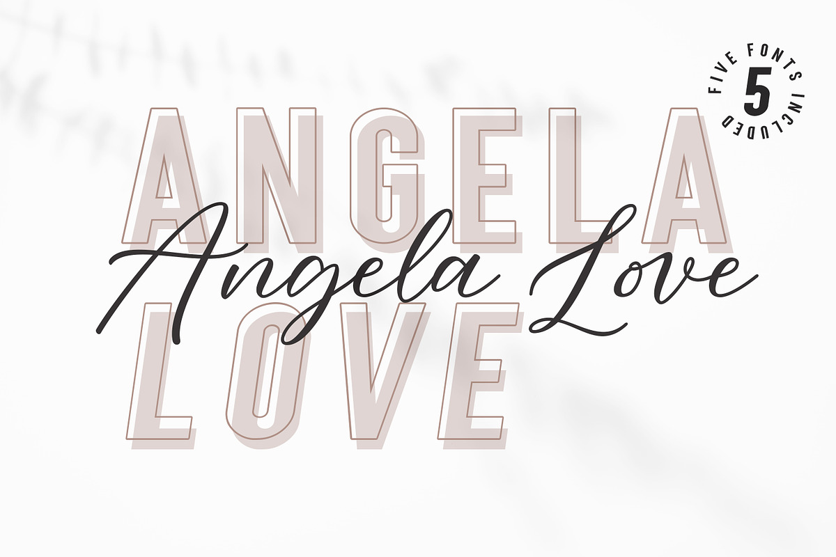 Angela Love Script & Sans
