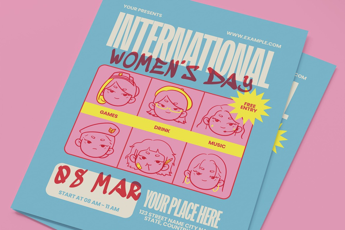 International Women's Day Flyer, a Flyer Template by graphicook (Photo 2 of 3)