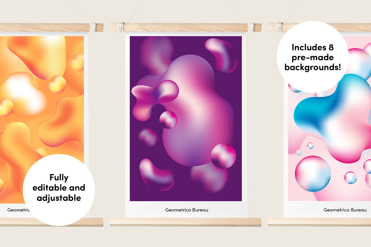 Fluid Liquid, a Pattern Graphic by Geometrica Bureau (Photo 3 of 8)