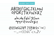 Quirky Day Font, a Sans Serif Font by Quirky Queen Media (Thumbnail 6 of 6)