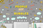 People with Speech Bubbles, an Object Graphic by Sapunkele (Thumbnail 1 of 6)