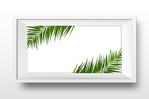 Palm Leaves Template For Banners