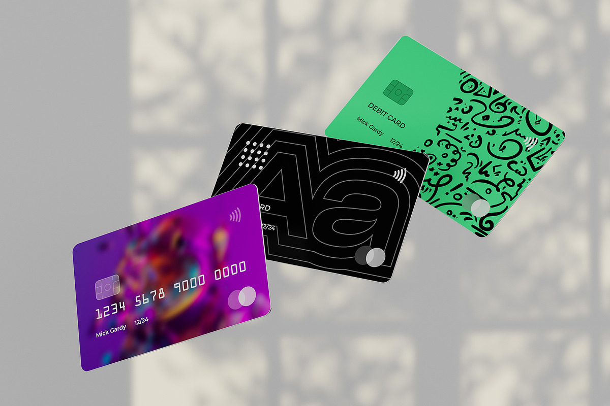 Credit Card Mockup, an Advertising Mockup by Pixel_Vision_Store (Photo 5 of 9)