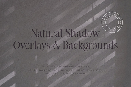 Natural Shadow Overlays & Background