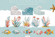 Deep Blue Illustrations #2, an Animal Illustration by GVGraphics (Thumbnail 7 of 12)