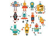 ROBOTS. Characters and patterns, a Technology Illustration by Anna Guz's Store (Thumbnail 2 of 3)