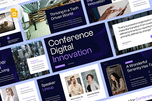 Conference Digital Google Slides, a Presentation Template by rgbryand