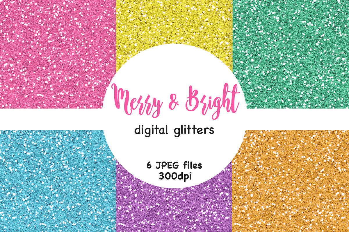 Merry And Bright Glitters, a Texture Graphic by GlamArtZhanna (Photo 3 of 3)
