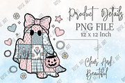 Pink Patchwork Denim Ghost Png, a Seasonal Illustration by Rose Art (Thumbnail 5 of 5)