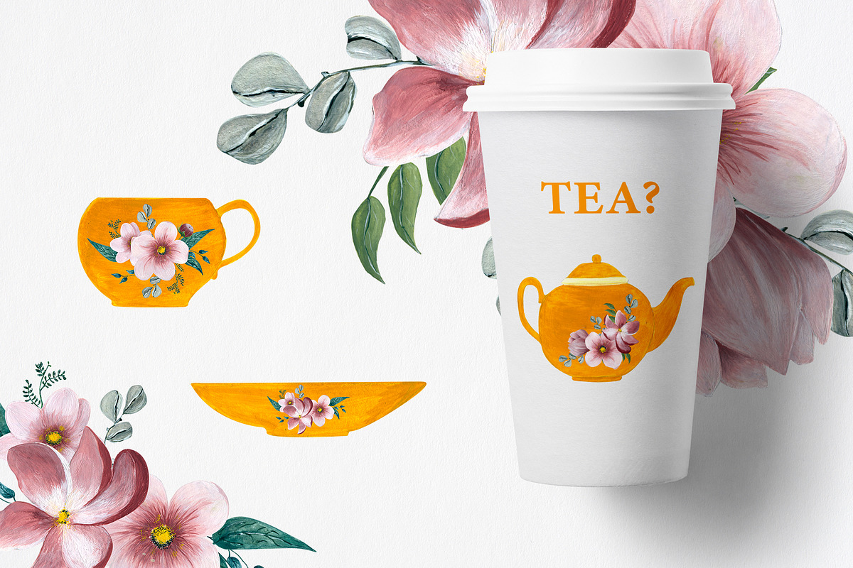 Floral Kitchen Utensils, an Illustration by SketchCliparts (Photo 7 of 8)