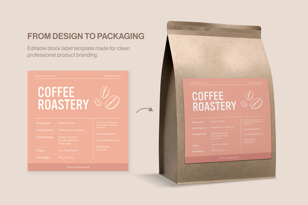 Product Label Template Set, a Brochure Template by BrandPacks (Photo 9 of 14)