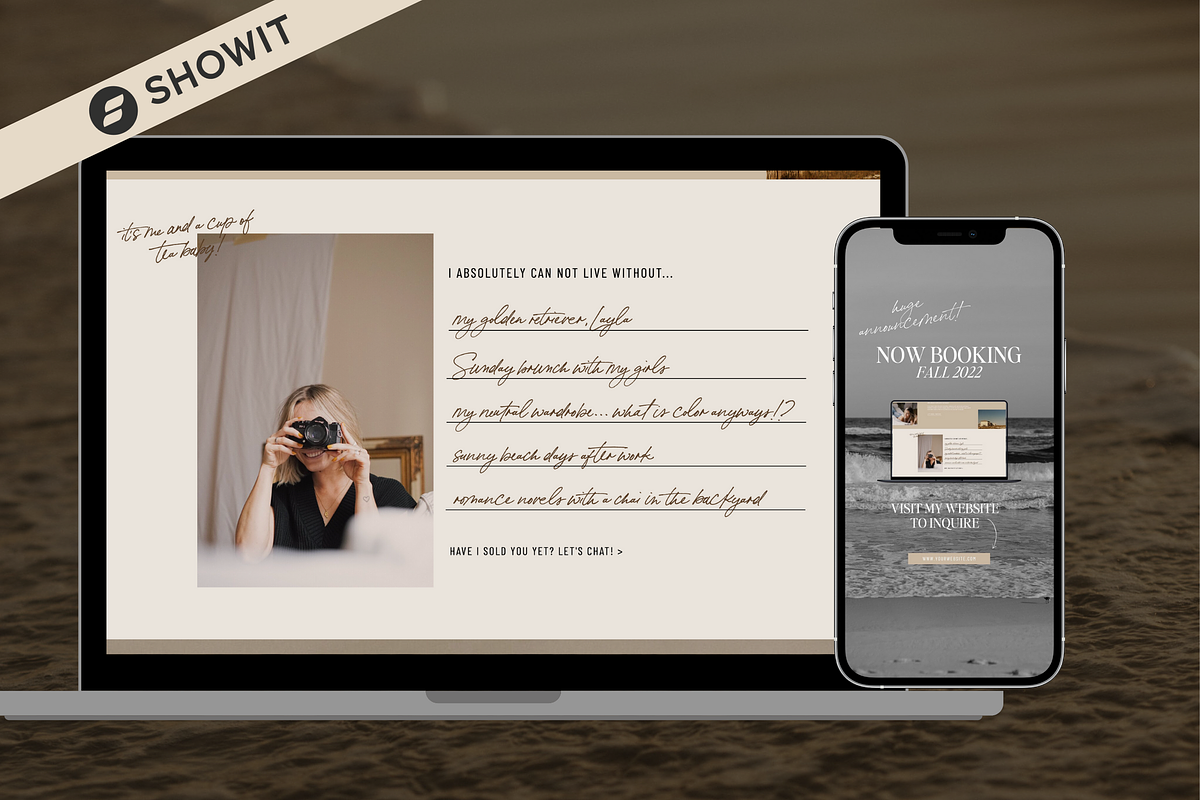 Showit Photography Template | VIDA, a Templates & Theme by Kellie Lynn Media (Photo 3 of 6)