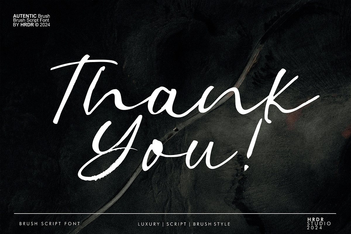 Autentic Brush, a Script Font by HRDR (Photo 15 of 15)