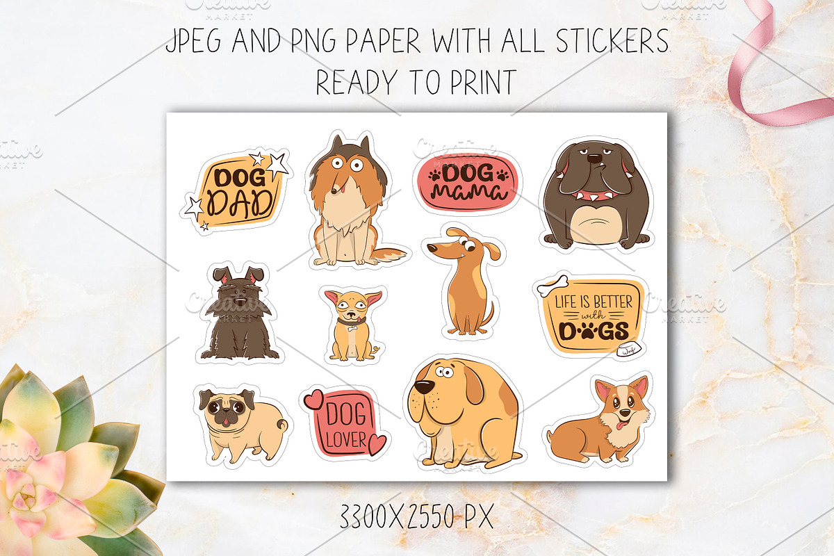 Funny cartoon purebred dogs, an Animal Illustration by Boo Guevara Shop (Photo 3 of 5)
