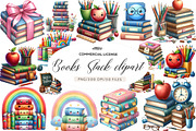 Back to School Books Stack, an Illustration by CreationArt (Thumbnail 1 of 6)