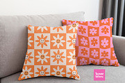 Checkered Flowers Vector Patterns, a Pattern Graphic by Yasmine Patterns (Thumbnail 4 of 7)