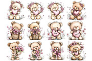 Mother’s Day Teddy Bear Clipart, an Illustration by DreamPrint404 (Thumbnail 5 of 6)