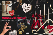 Moody Valentine Collage Kit, an Object Graphic by Anzhelika (Thumbnail 1 of 12)