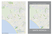 Santa Monica Street Map - City Map, an Education Illustration by Cartorical (Thumbnail 4 of 4)