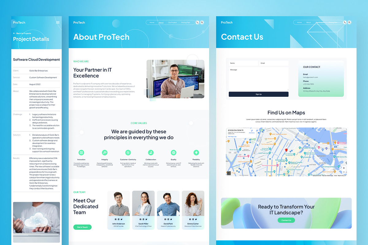 ProTech - IT Company Website Framer, a Websites & App Template by peterdraw (Photo 4 of 5)
