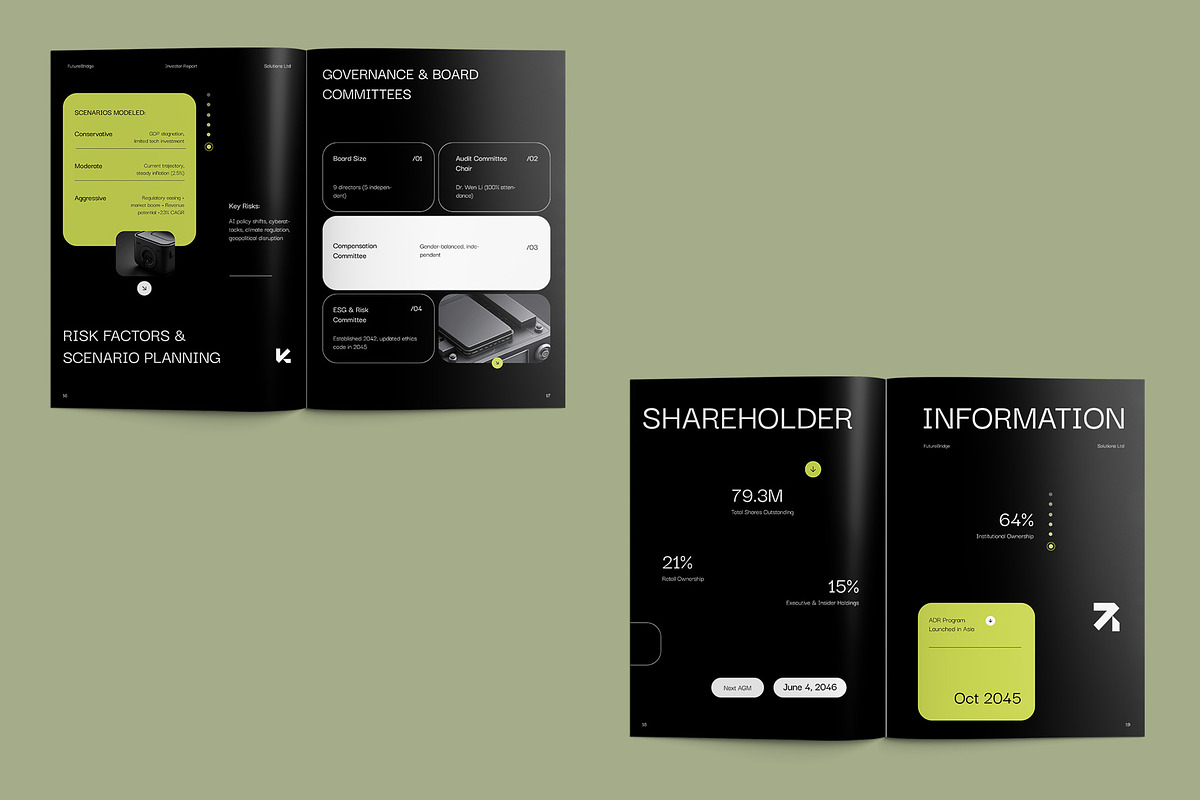 Minimalist Investor Report Template preview 7