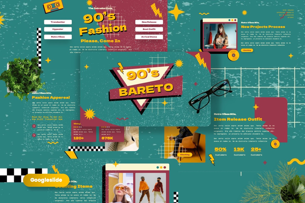 Bareto - New 90s Googleslide, a Presentation Template by Dhabee (Photo 1 of 7)