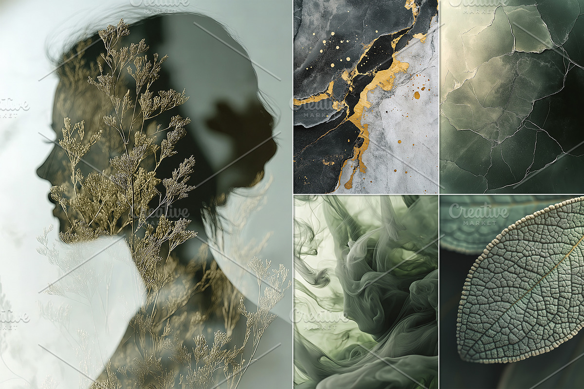 Sage & Stone: 35 Organic Textures, a Texture Illustration by Nadia Semyroz (Photo 3 of 10)