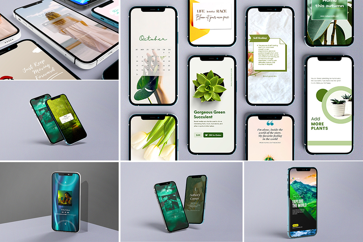 iPhone 12 Pro Mockups, an Android Mockup by 2M GRAPHICS DESIGN (Photo 1 of 10)