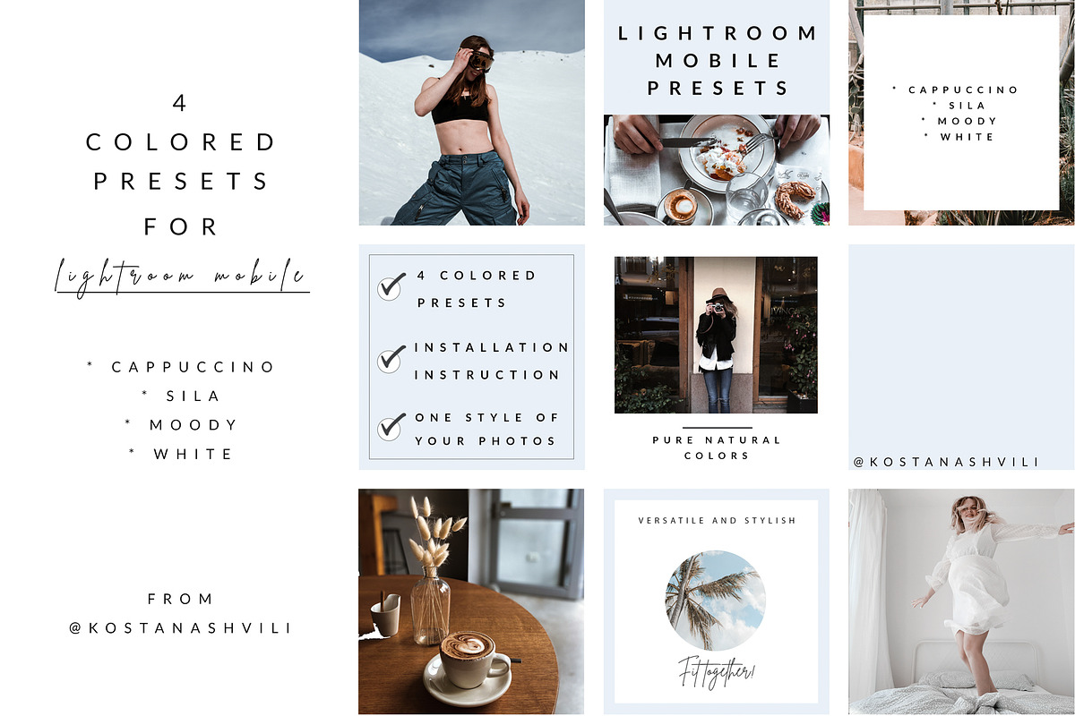 Stylish presets for Lightroom Mobile, an Action Add-On by kostanashvili (Photo 1 of 5)