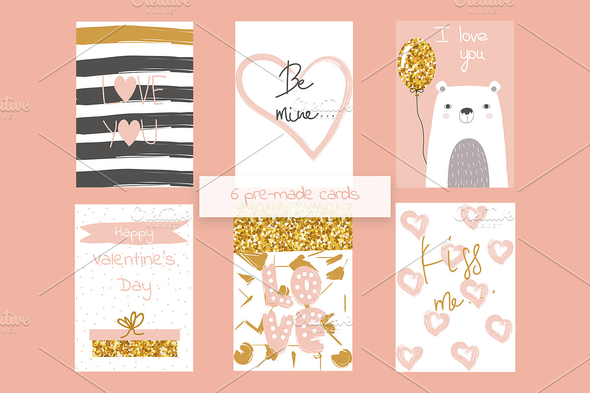 Valentine's Day pink collection, an Animal Illustration by Viktoria Siarova (Photo 4 of 5)