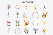 Lavender and Bees Clipart Bundle, a Decorative Illustration by Anca Digital Vibe (Thumbnail 3 of 9)