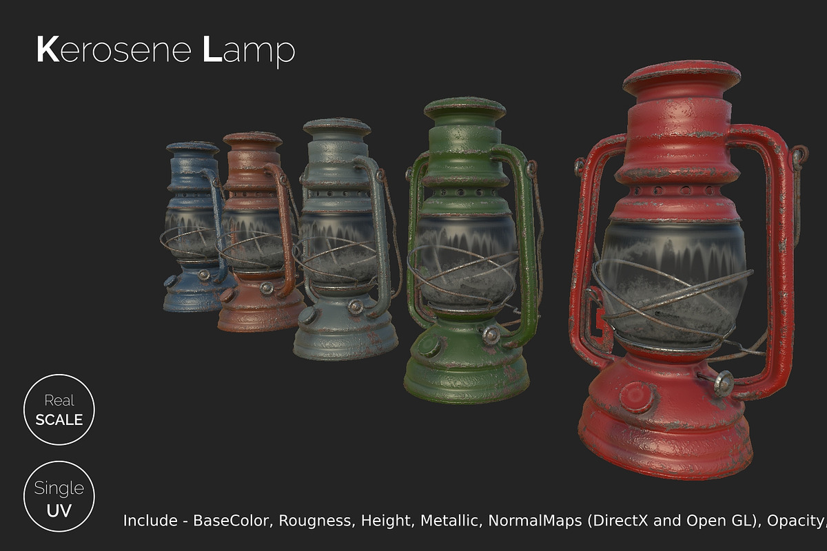 Old Kerosene Lamp, an Object 3D Model by !rina (Photo 4 of 18)