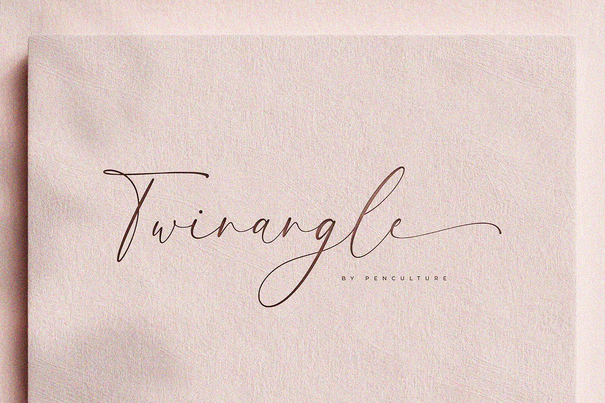 Twinangle Calligraphy Font, a Script Font by Pen Culture (Photo 6 of 7)