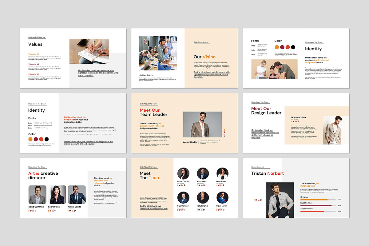 Creative Brief Presentation Template, a Presentation Template by evgenystudio (Photo 7 of 9)