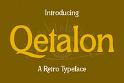 Qetalon Retro Typeface Font, a Serif Font by Storytype Studio (Thumbnail 1 of 15)
