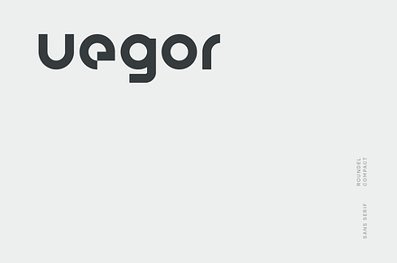 Uegor Font, a Sans Serif Font by baqoos